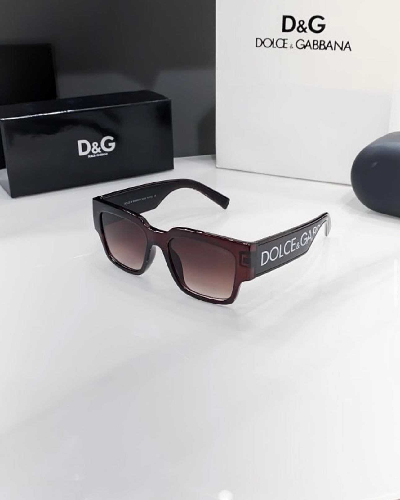 Dolce & Gabbana Brown Unisex Sunglasses – Timeless Elegance