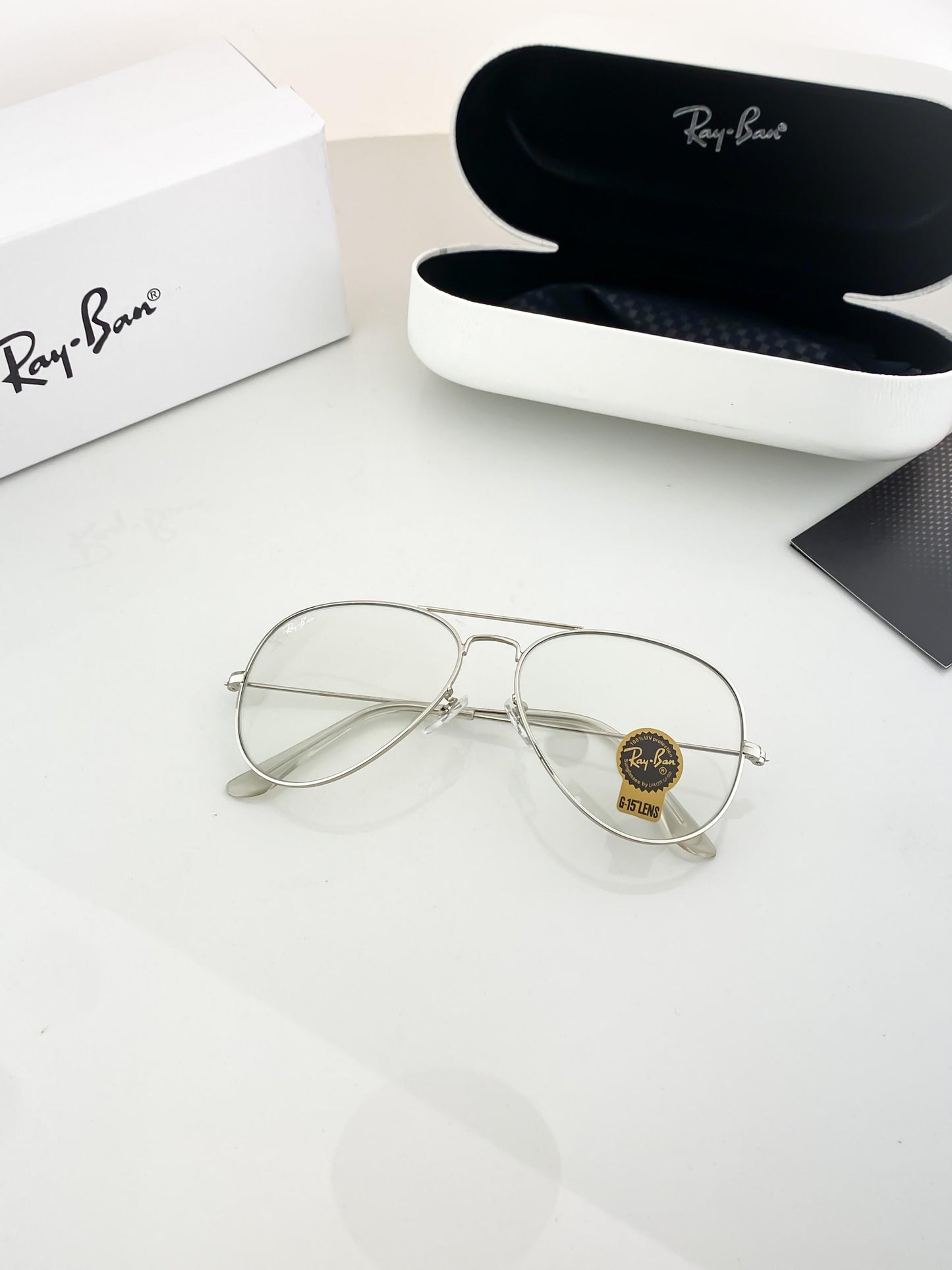 Ray-Ban Inspired Transparent Premium Sunglasses