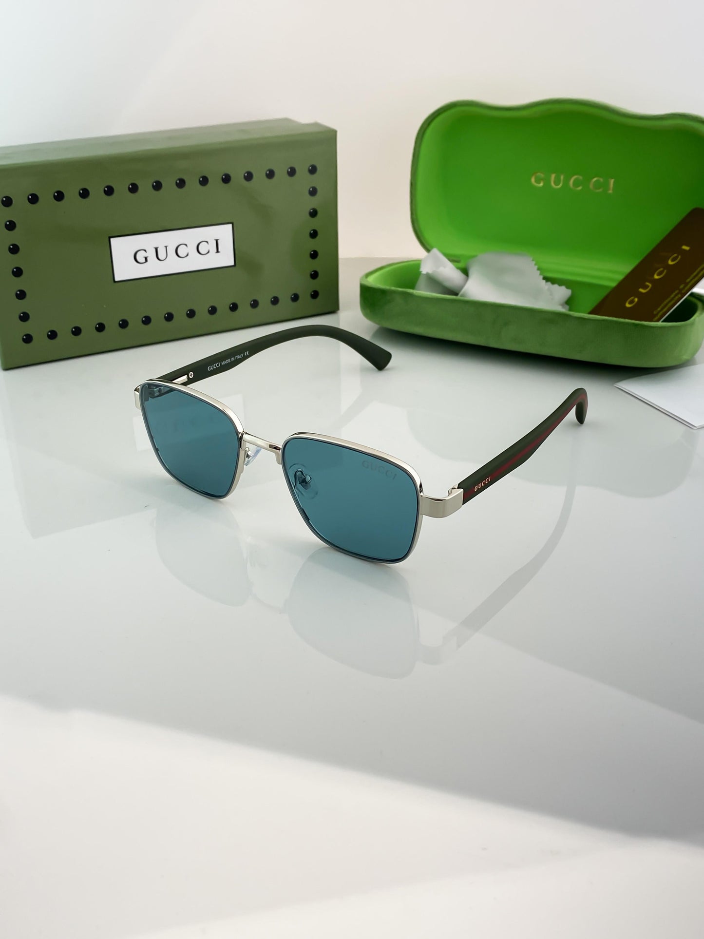 Gucci Inspired Green Premium Sunglasses