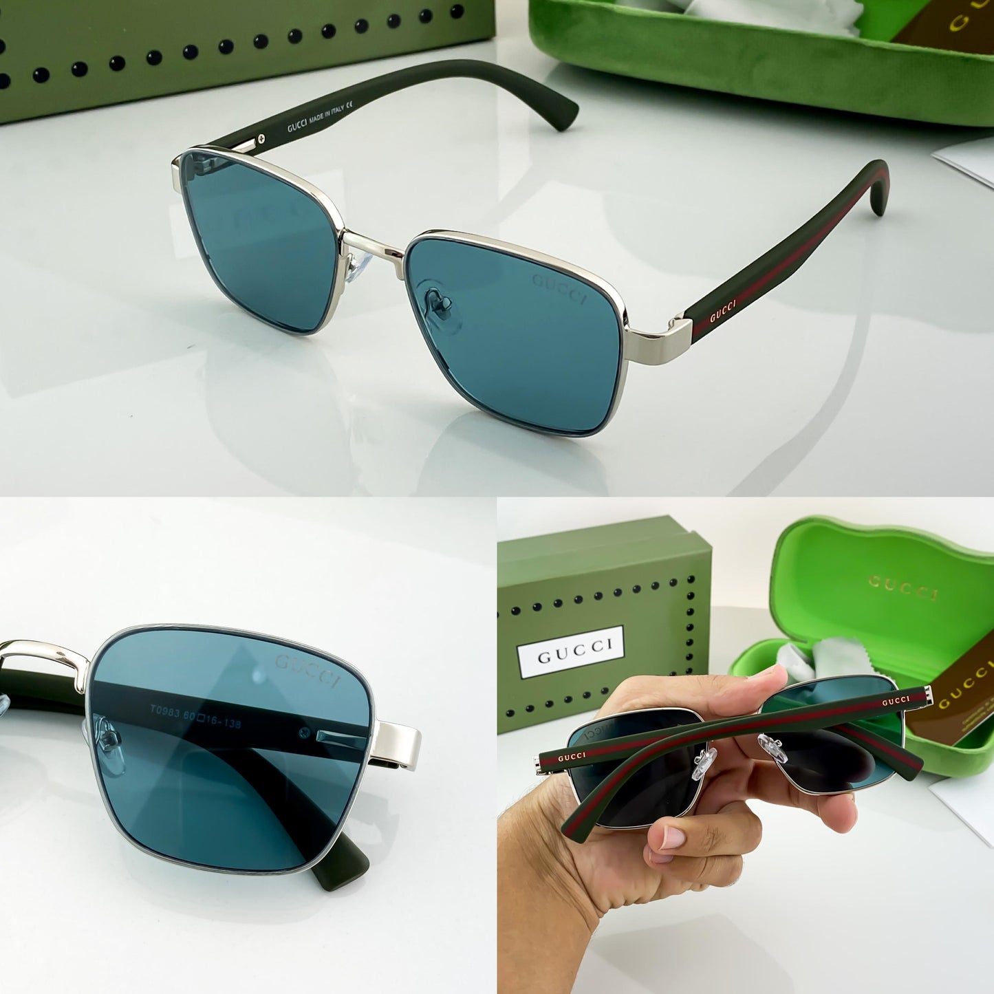 Gucci Inspired Green Premium Sunglasses
