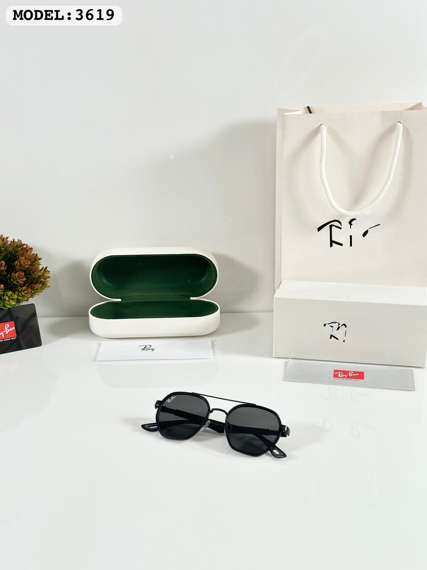 Ray-Ban Inspired Black Premium Sunglasses