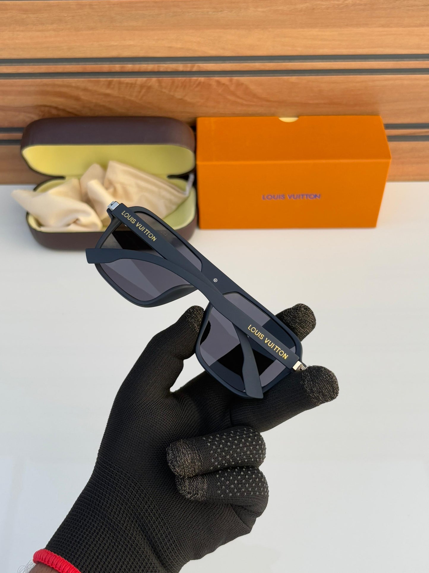 Louise Vuitton inspired black Sunglasses