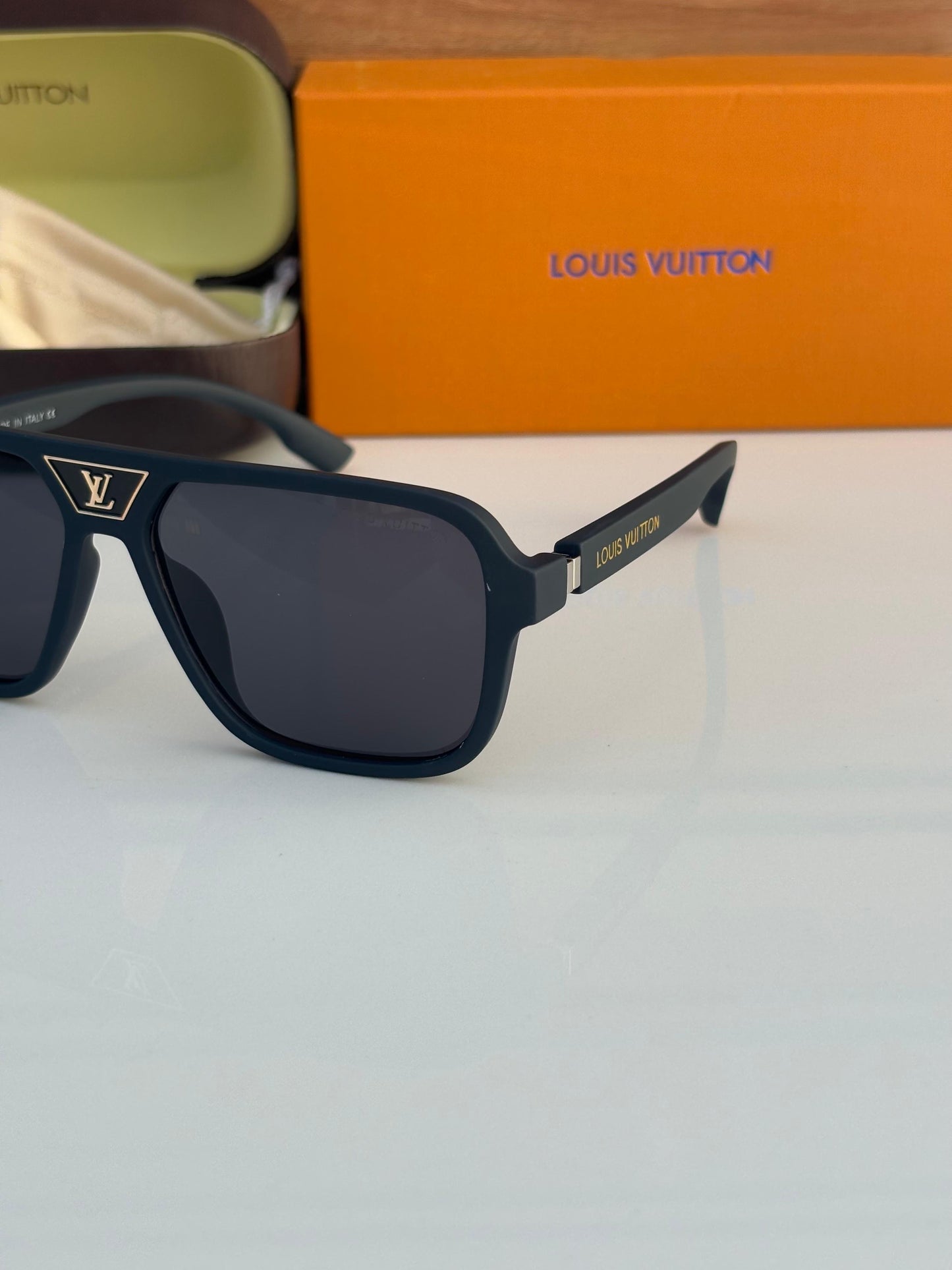 Louise Vuitton inspired black Sunglasses