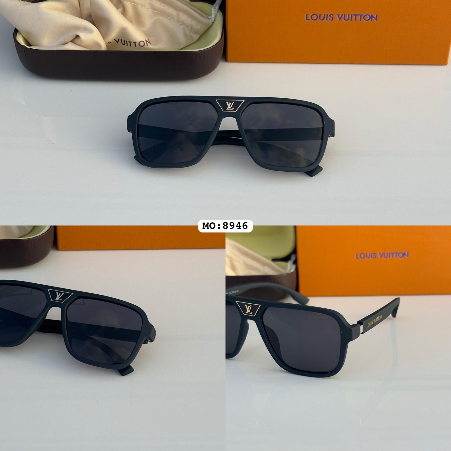 Louise Vuitton inspired black Sunglasses