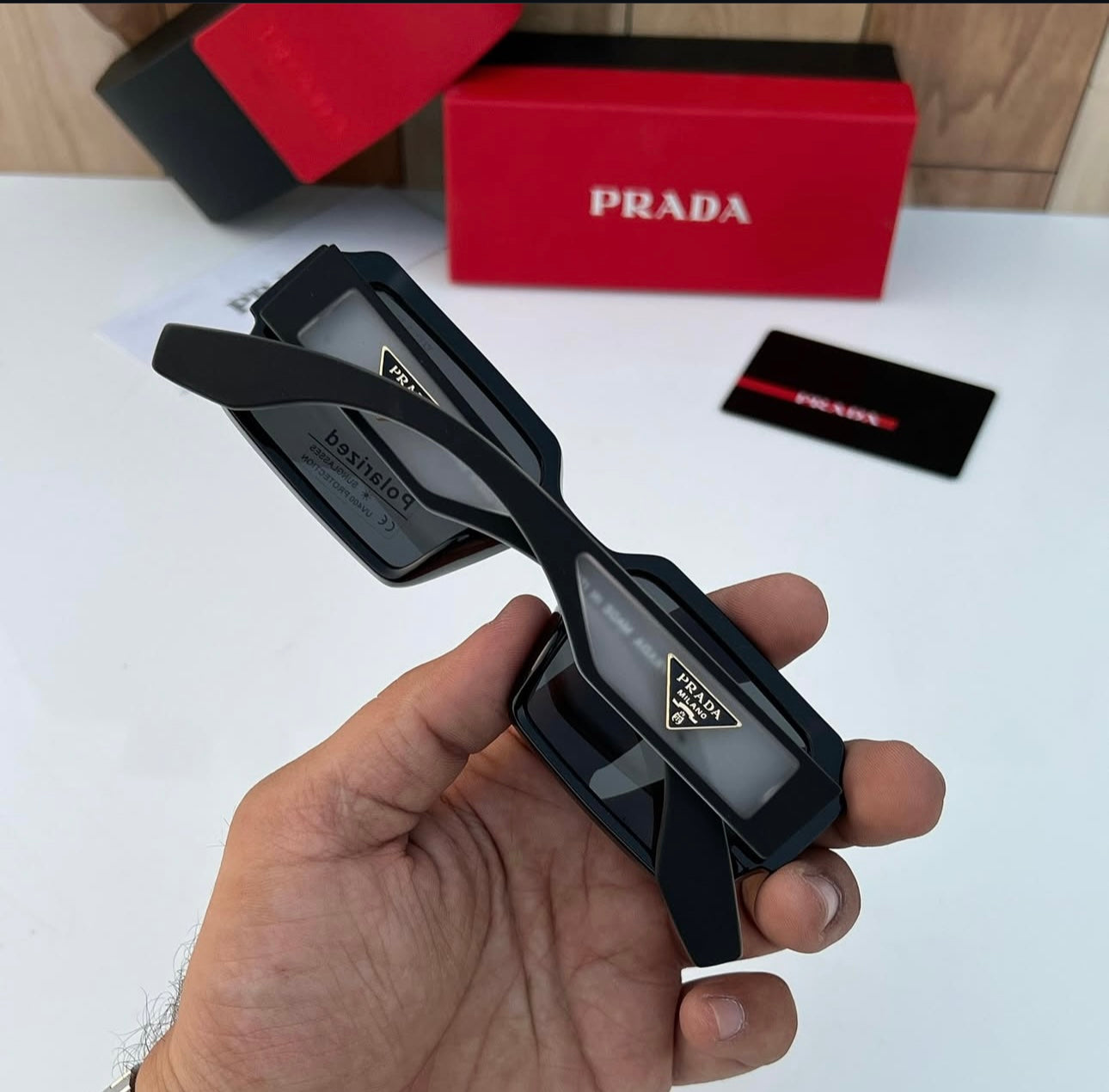 Prada Black Unisex Sunglasses – Timeless Luxury