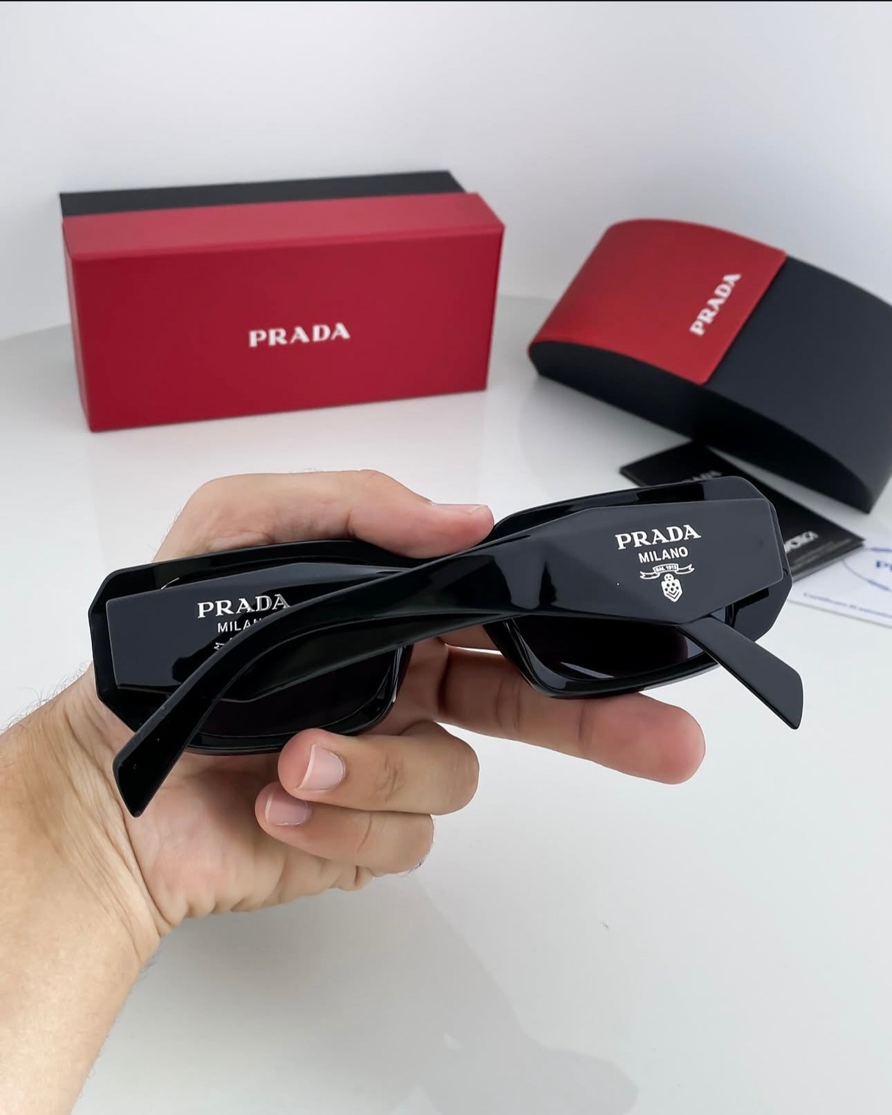 Prada Black Unisex Sunglasses – Iconic Everyday Style