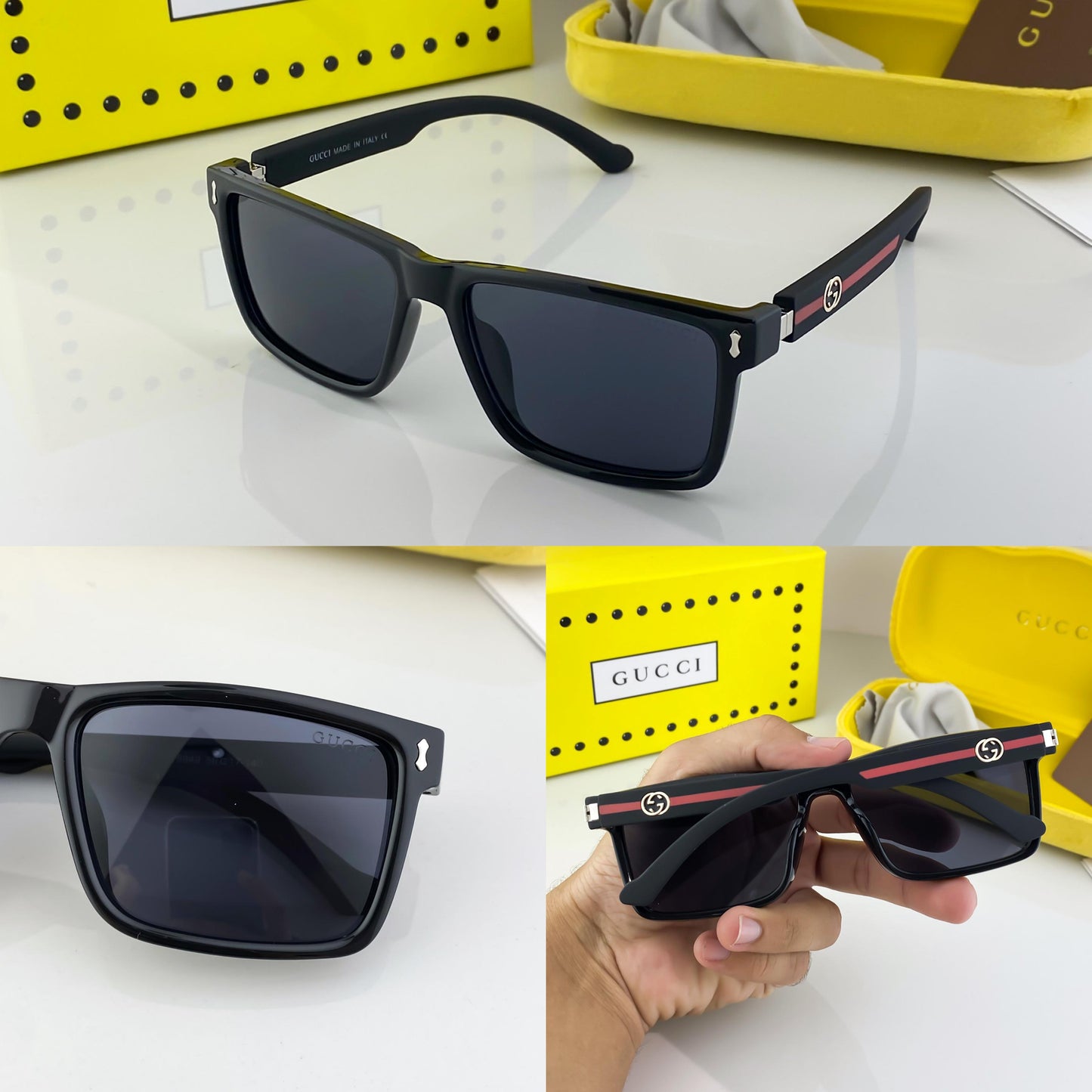 Gucci Black Sunglasses – Bold & Iconic Look