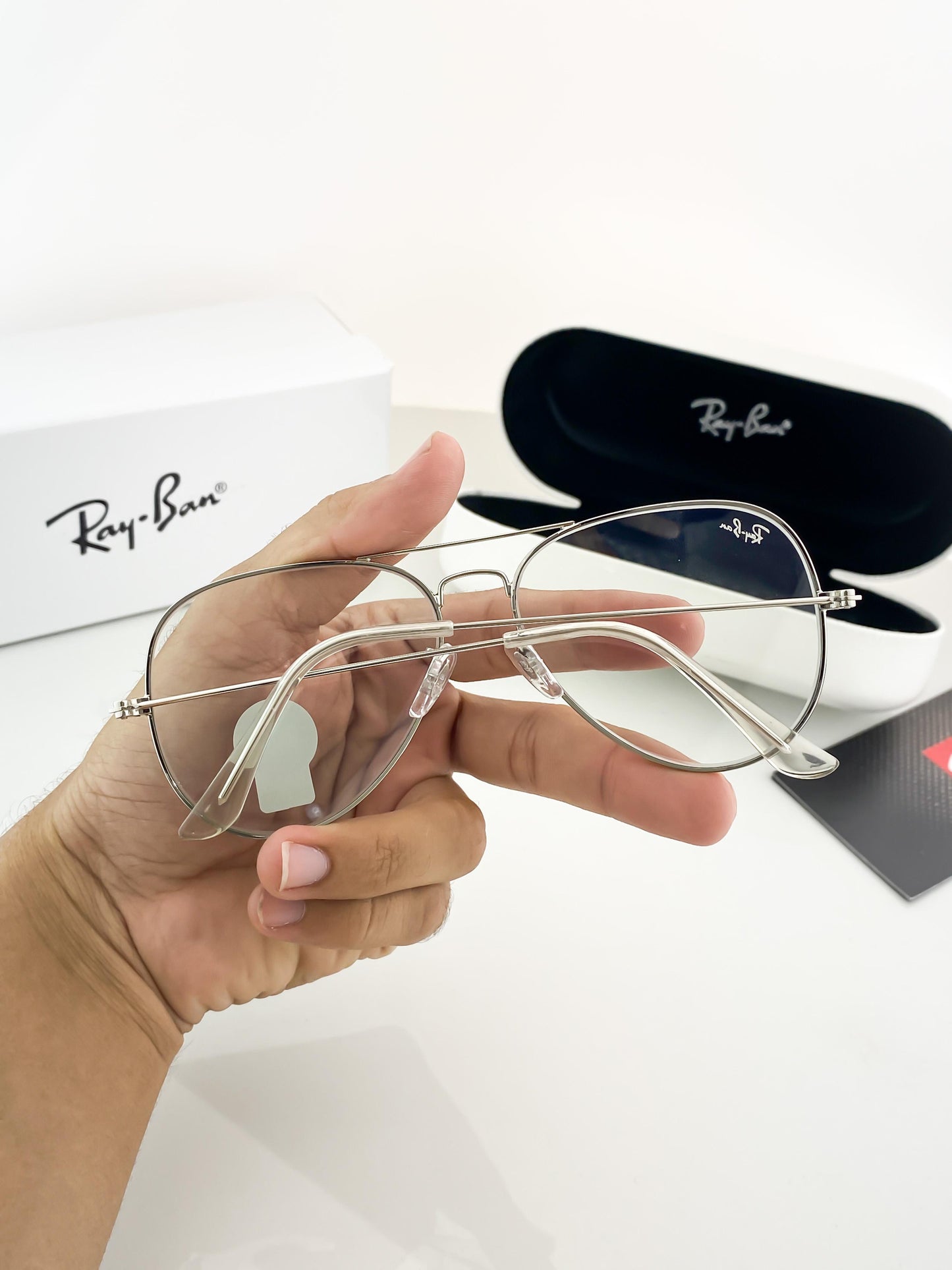Ray-Ban Inspired Transparent Premium Sunglasses