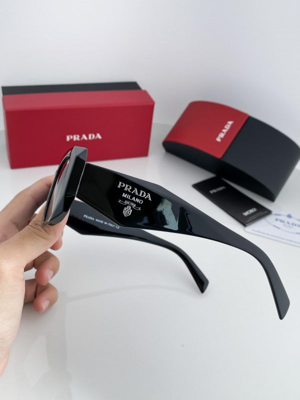 Prada Inspired Black Premium Sunglasses – Karan Aujla Style