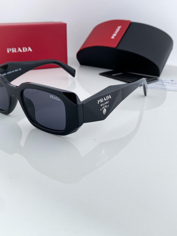 Prada Inspired Black Premium Sunglasses – Karan Aujla Style