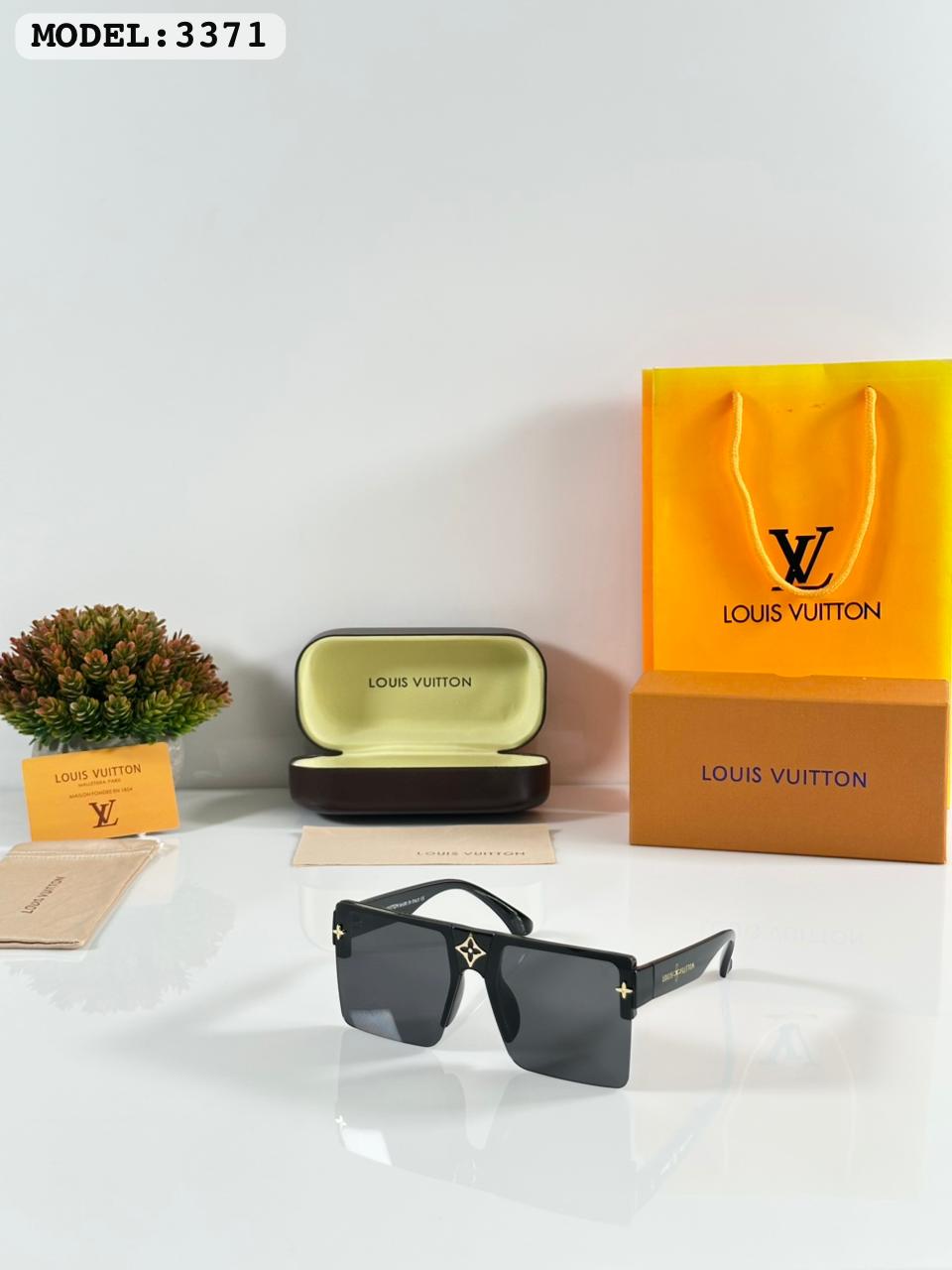 LV Inspired Rimless Sunglasses for Men & Women – Luxury UV400 Designer Eyewear